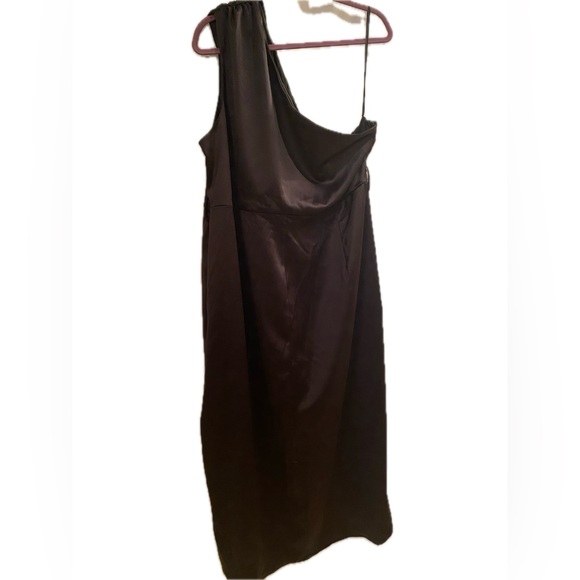 Plus size Special Occassion Dress Satin Midi 24W - Picture 3 of 8